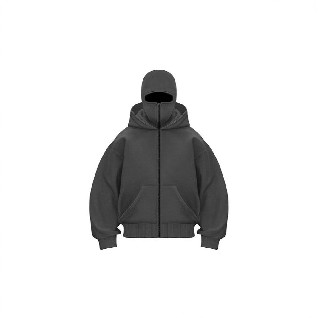 Men's hoodie with double hood