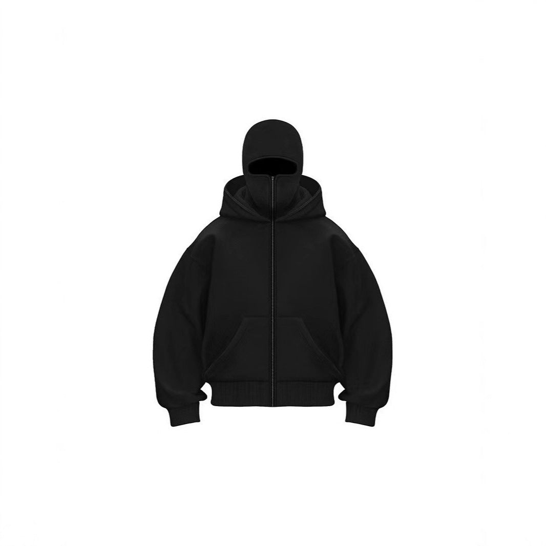 Men's hoodie with double hood