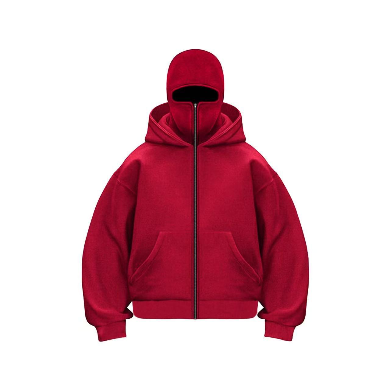 Men's hoodie with double hood